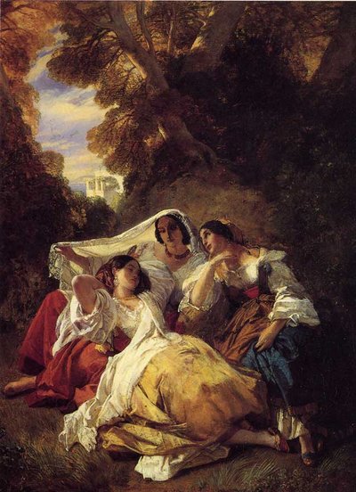 The Siesta by Franz Xaver Winterhalter